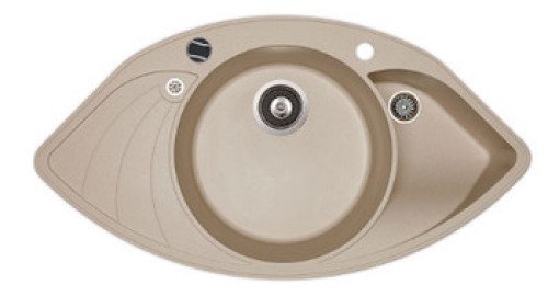 Кухонная мойка Aquasanita SCP151-112AW бежевая