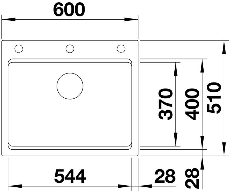 Кухонная мойка Blanco Etagon 6 60х51х22 см, гранит, тон антрацит купить,NaN