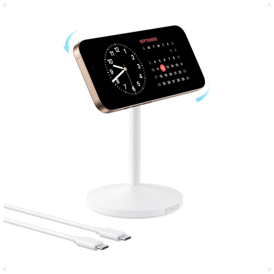 Зарядное устройство Anker MagGo (Single Stand) (A25X1H21) USB Type-C 15 Вт белый
