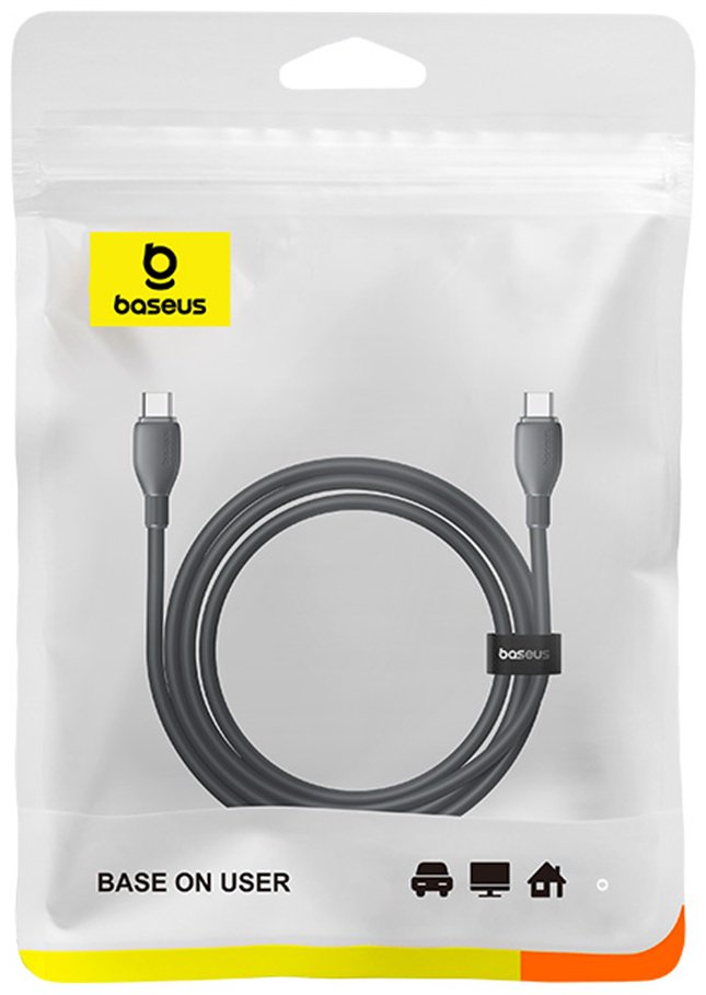 Кабель Baseus USB TypeC (M), 1 м, P10376302112-03 черный