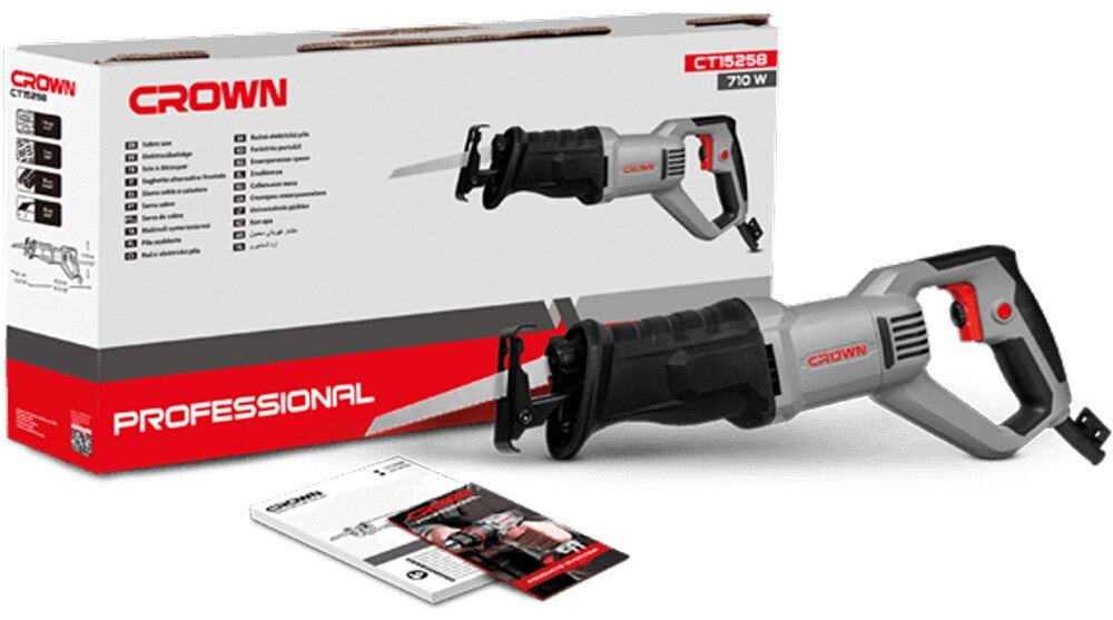 Сабельная пила CROWN CT15258 купить,NaN