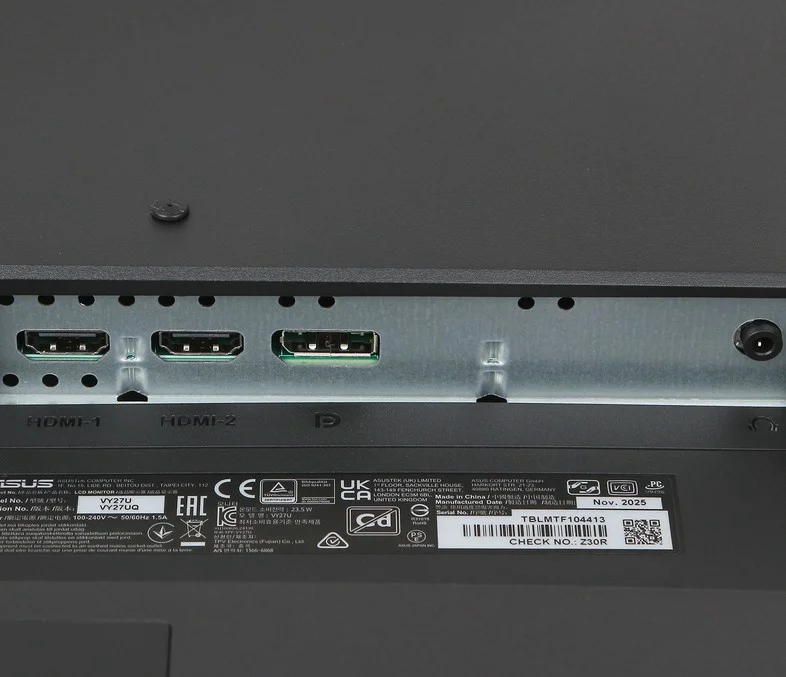 Монитор Asus VY27UQ 90LM09U3-B01170 27" Black
