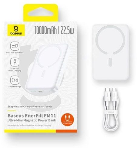 Внешний аккумулятор Baseus EnerFill FM11 Ultra-Mini 10000 мАч 22.5 Вт белый