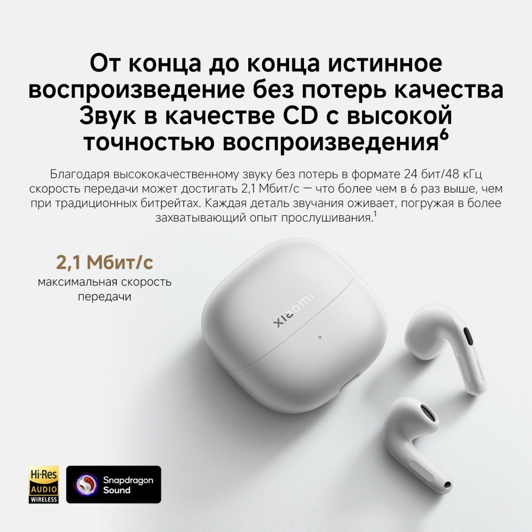 Наушники Xiaomi Buds 6 фиолетовый