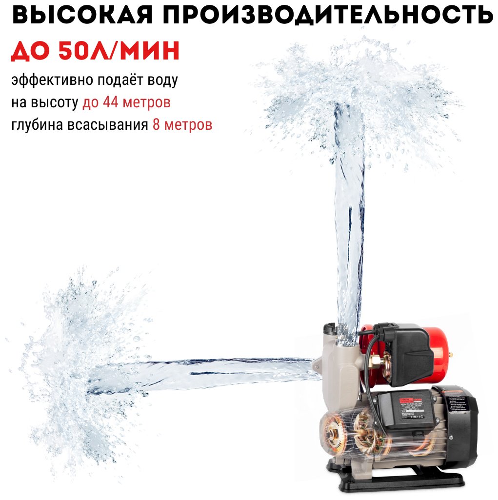 Насос поверхностный напорный CROWN CT35243