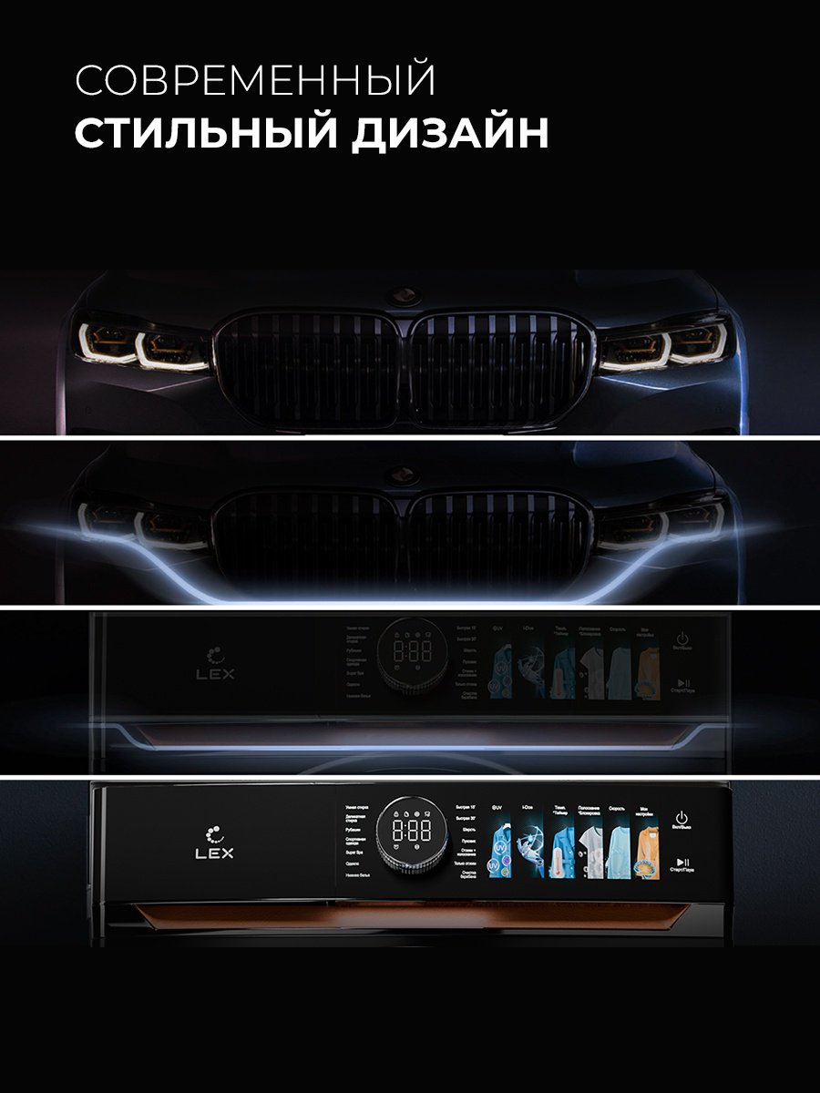 Стиральная машина LEX LWM12012WIDD Lux 12 кг белый купить,349990