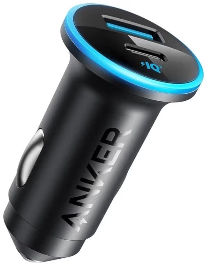 Зарядное устройство Anker 323 Car Charger USB Type-C, USB 52.5 Вт черный