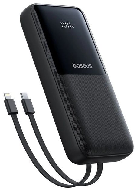 Внешний аккумулятор Baseus Lipow Dual-Cable (P10079102123-00) 20000 мАч 22.5 Вт черный