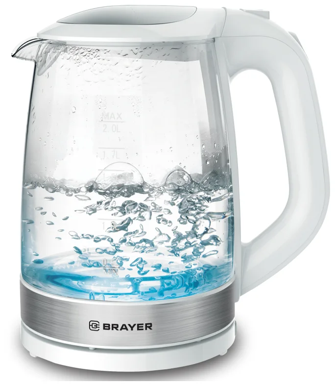 Электрочайник Brayer BR1040WH 2 л белый купить,15990