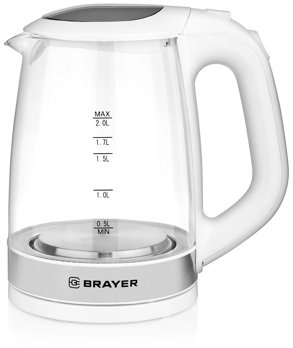 Электрочайник Brayer BR1040WH 2 л белый купить,15990