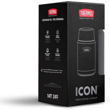 Термос для еды THERMOS IS301 GT 0.71 л черный купить,NaN