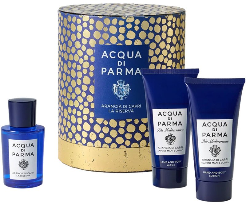 ACQUA DI PARMA Blu Mediterraneo Arancia di Capri La Riserva парфюмерный набор 50 мл, унисекс купить,130490