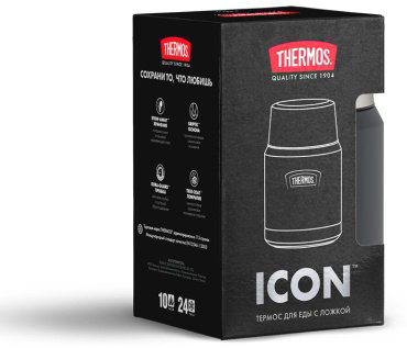 Термос для еды THERMOS IS300 GT 0.47 л черный купить,NaN