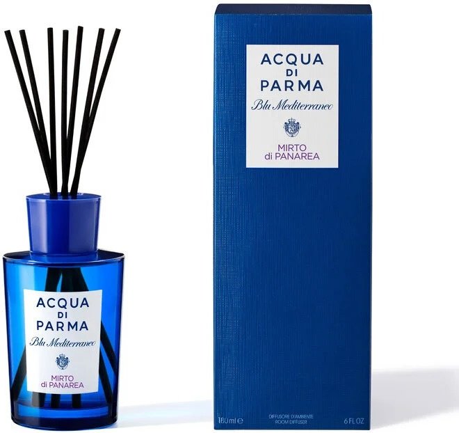 Диффузор с палочками ACQUA DI PARMA Аромат мирты сочетается с базиликом, искрящиеся ноты цитрусовых дополняют композицию. В сердце аромата - жасмин и роза. Ноты ладанника и можжевельника 180 мл - ForteMarket Диффузор с палочками ACQUA DI PARMA Аромат мирты сочетается с базиликом, искрящиеся ноты цитрусовых дополняют композицию. В сердце аромата - жасмин и роза. Ноты ладанника и можжевельника 180 мл купить,72690