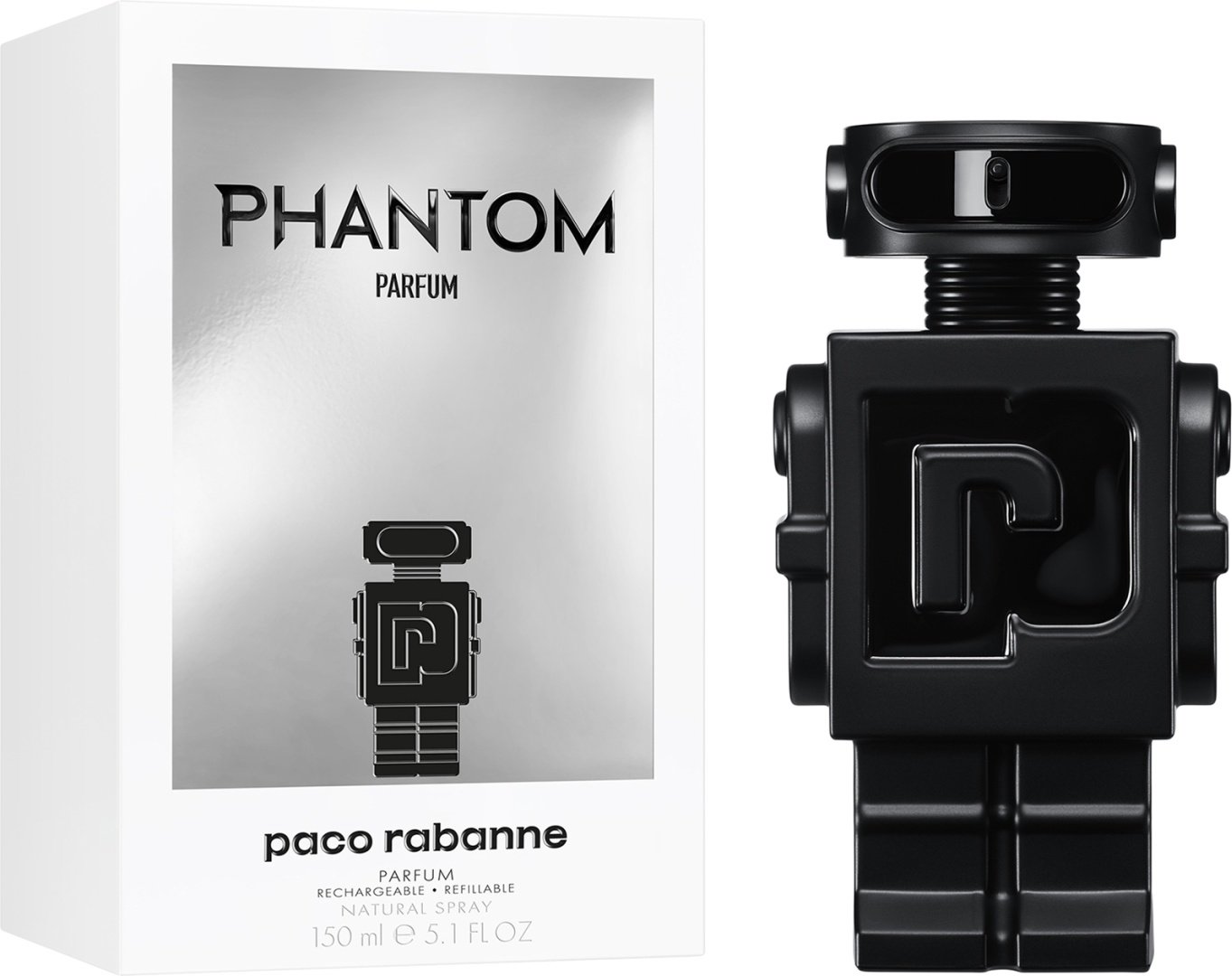 Paco Rabanne Phantom Refillable духи PARFUM 150 мл, для мужчин - ForteMarket Paco Rabanne Phantom Refillable духи PARFUM 150 мл, для мужчин купить,111490