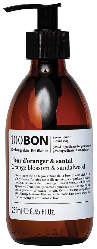 Жидкое мыло туалетное 100BON Fleur D'Oranger & Santal 250 мл купить,11490