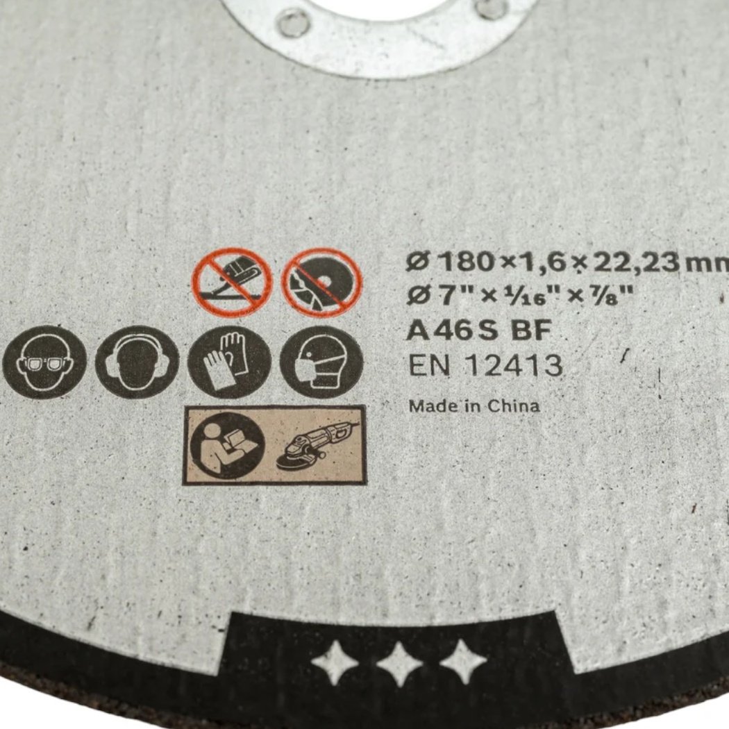Диск отрезной абразивный 180x22.2х1.6 мм, Bosch Standard For Metal 2608619769