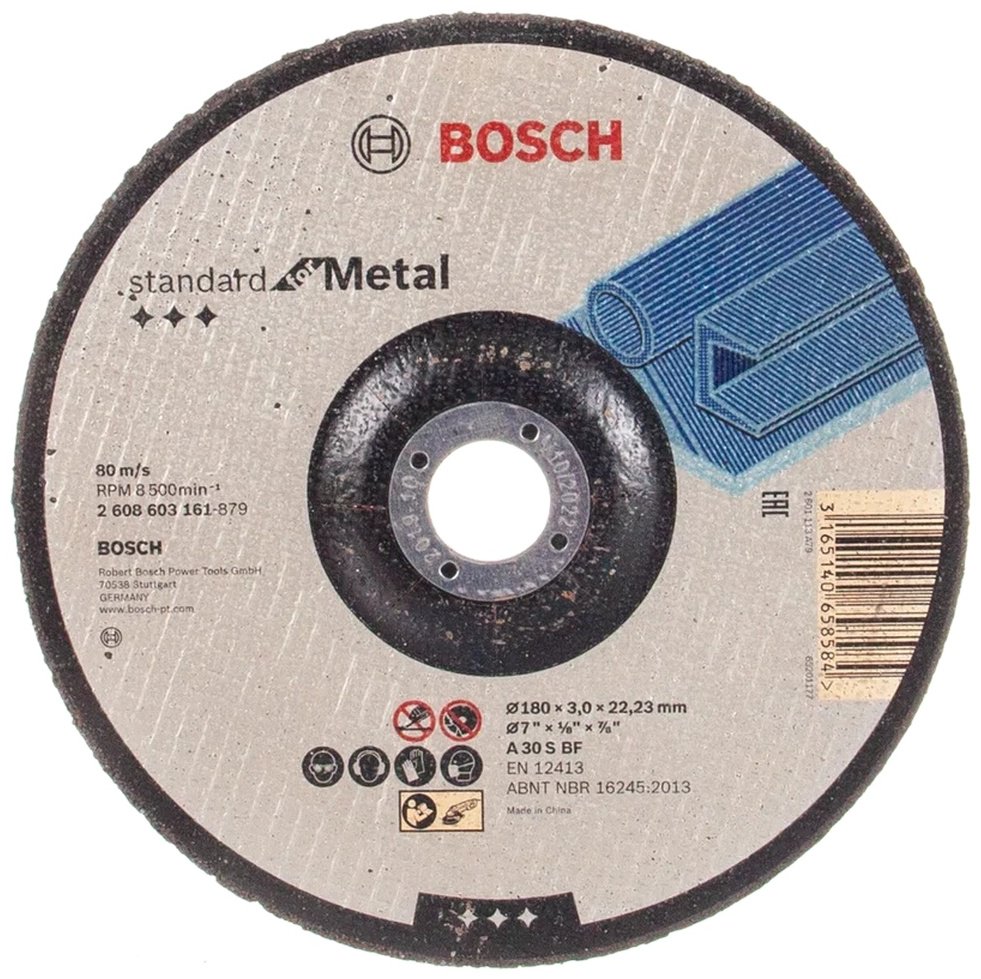 Диск отрезной абразивный 180x22.2х3 мм, Bosch 2608603161 купить,799