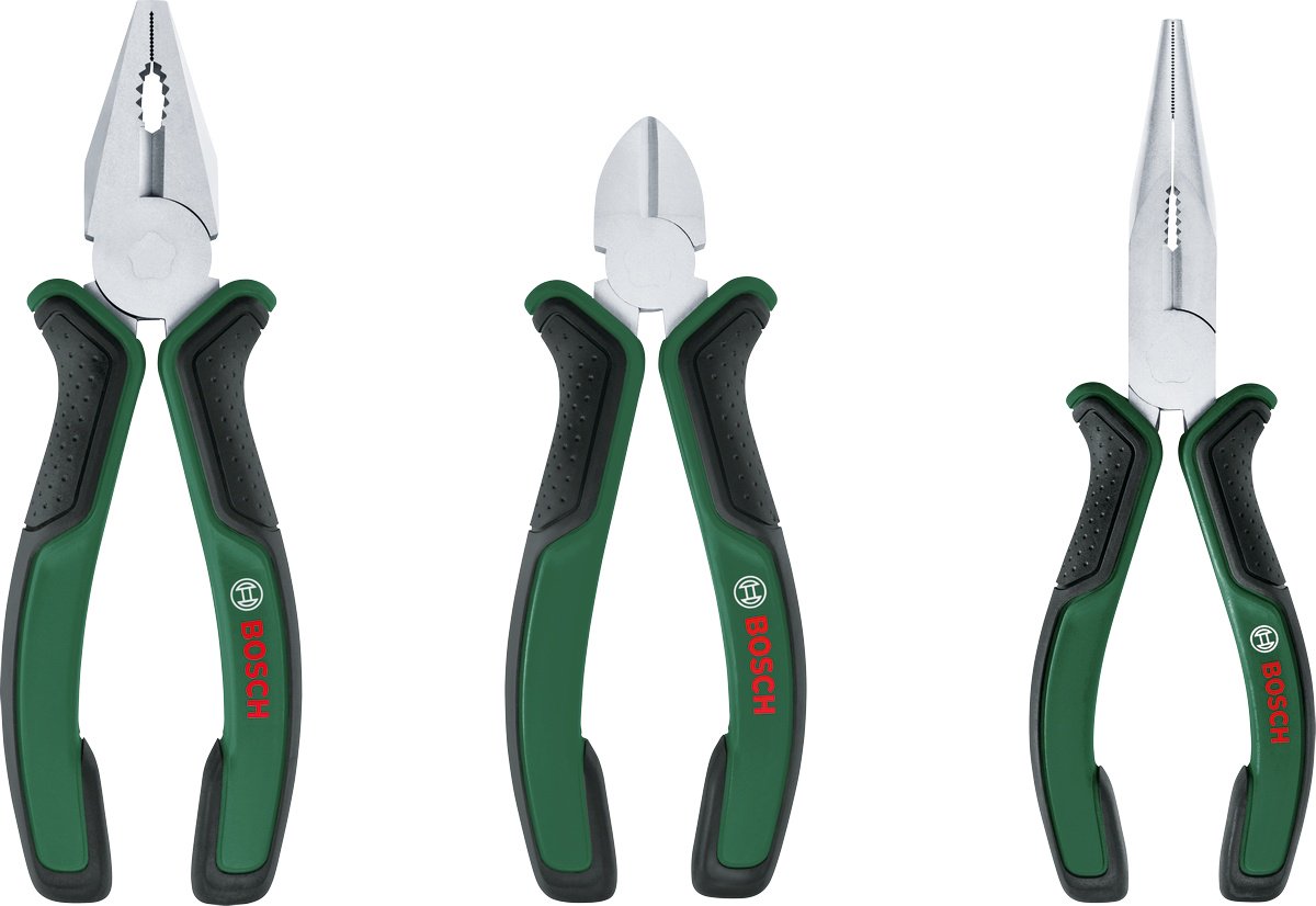 Bosch Набор плоскогубцев, 3 шт, 1600A02C0S