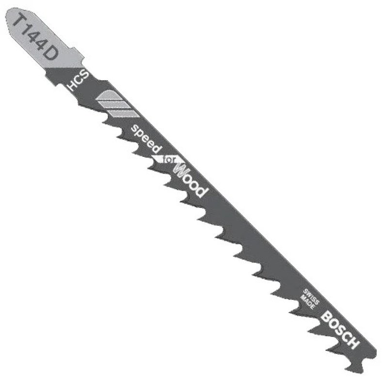 Пилки для лобзика по дереву 5 шт. Bosch Т-144 D 2608630040