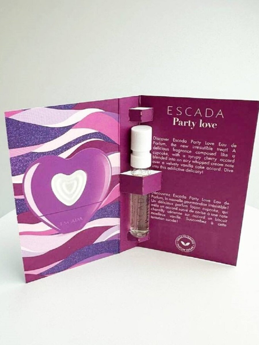 ESCADA Party Love парфюмерная вода EDP 1.2 мл, для женщин - ForteMarket ESCADA Party Love парфюмерная вода EDP 1.2 мл, для женщин купить,3690