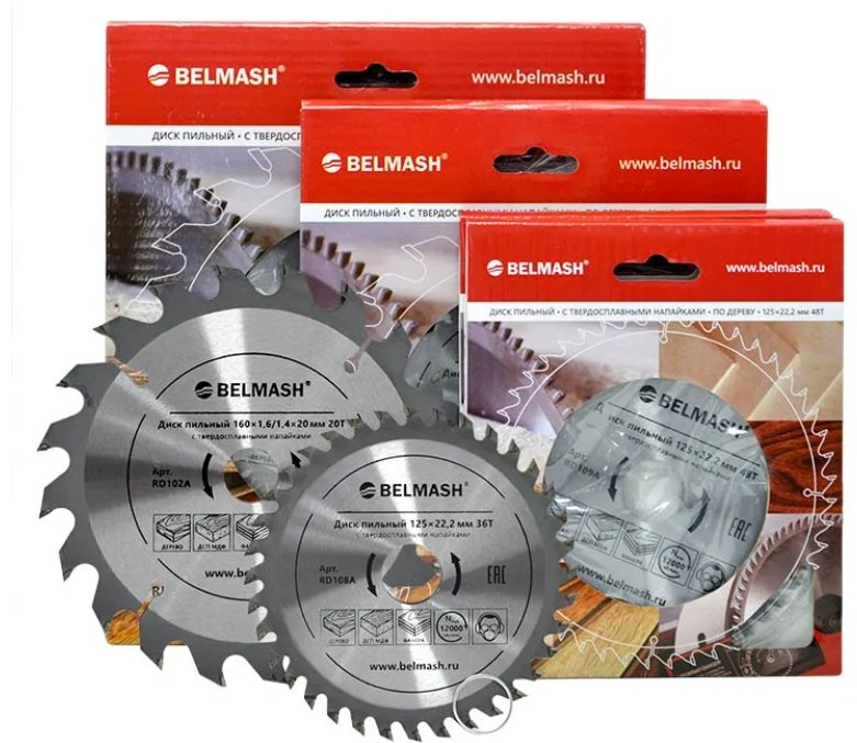 Пильный диск универсальный BELMASH 1901,6/1,420/16мм 36Т / RD106A, 190x20 мм, 36Т