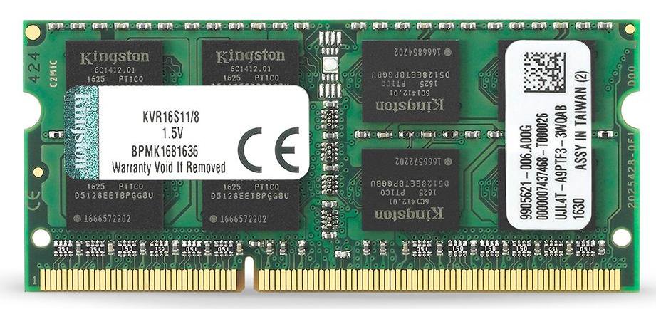 Оперативная память Kingston KVR16S11/8 PC3-12800 8Gb
