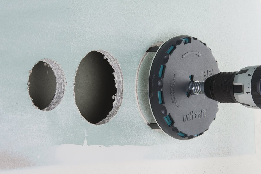 Коронка Wolfcraft 5978000 твердосплавная D 45 мм, 130 мм, 1 шт
