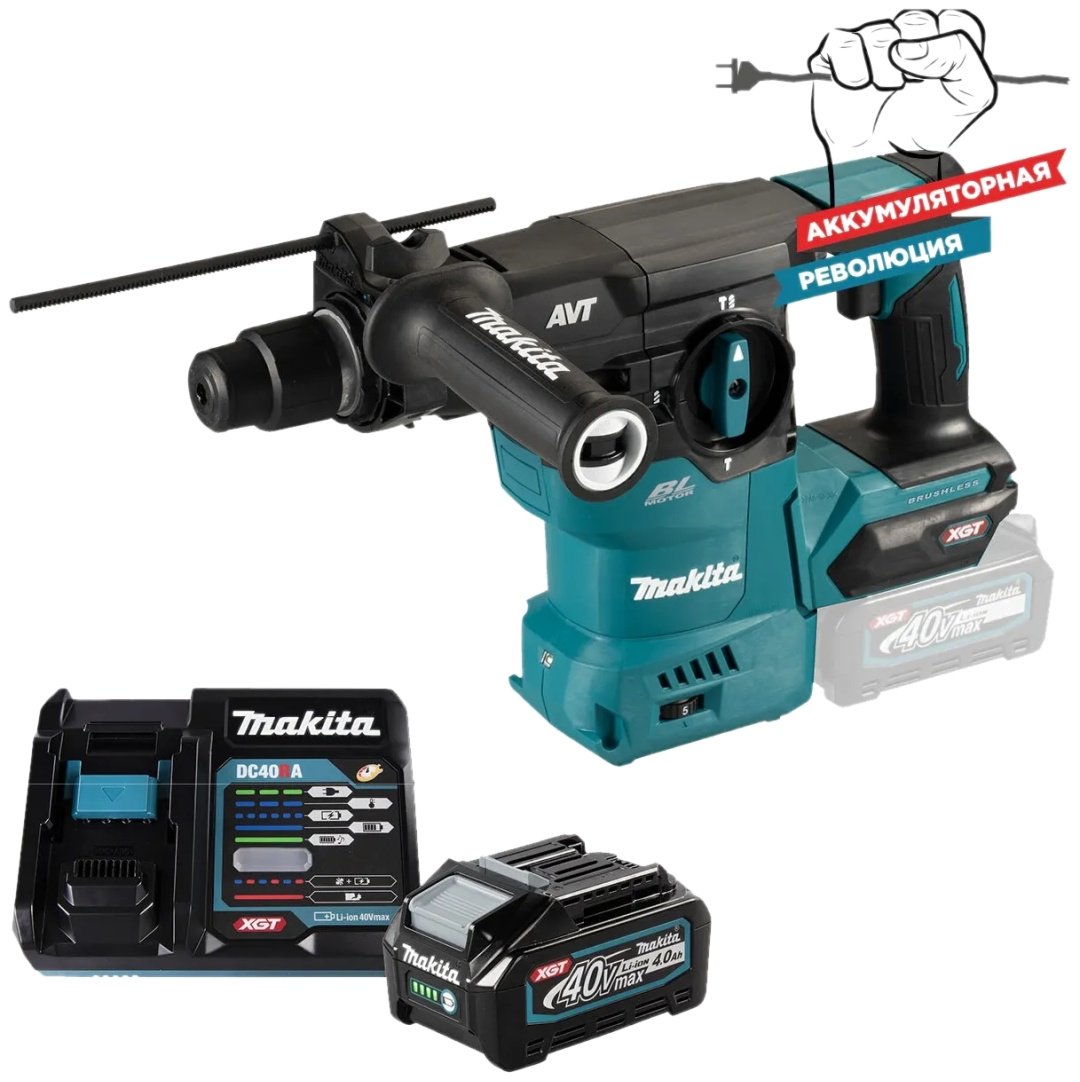 Перфоратор Makita HR008GZ02(R) 3.9 Дж, 40 В, SDS-Plus
