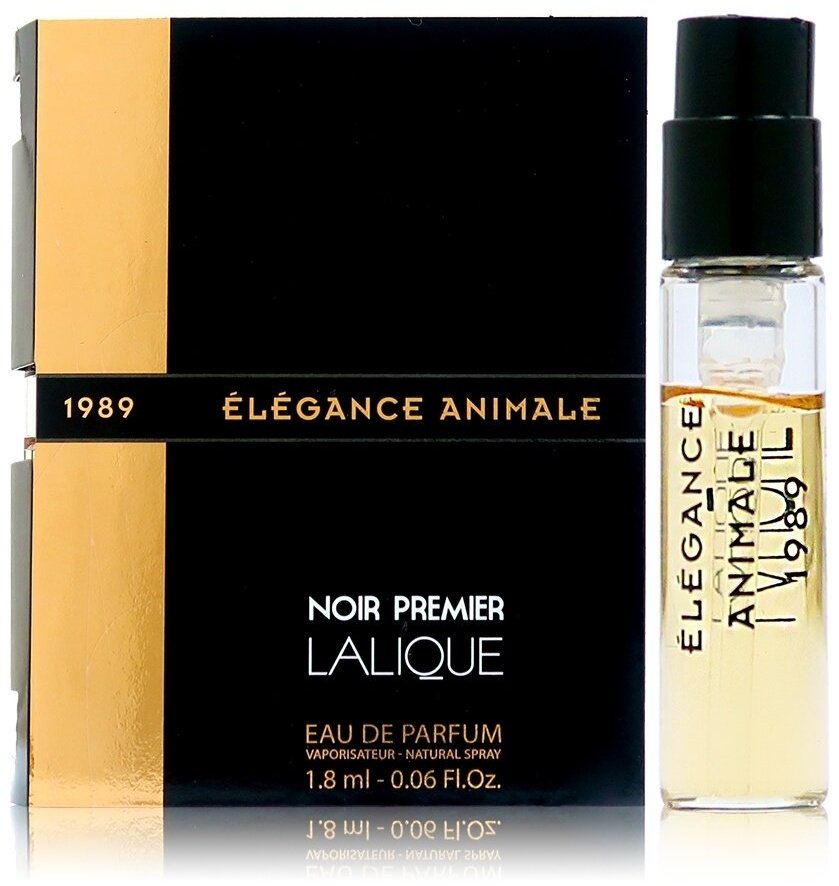Lalique Noir Premier: Elegance Animale парфюмерная вода EDP 1.5 мл, унисекс - ForteMarket Lalique Noir Premier: Elegance Animale парфюмерная вода EDP 1.5 мл, унисекс купить,4490
