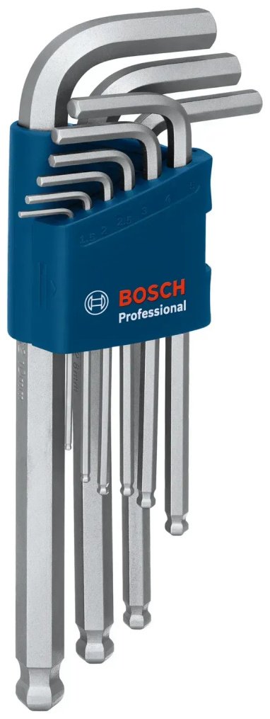 Bosch Professional, шестигранный ключ 1600A01TH5, 9 шт.