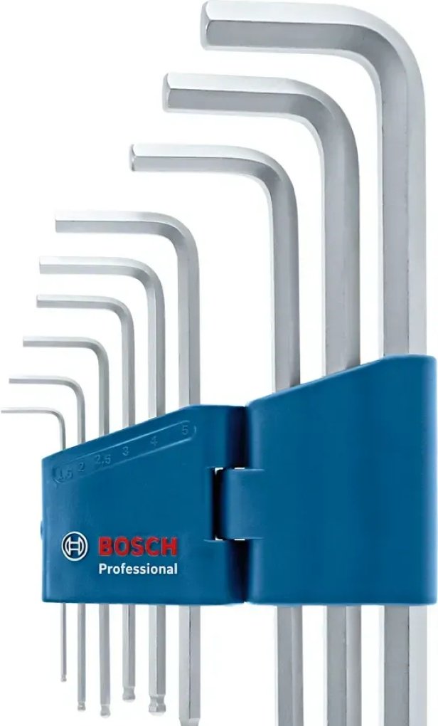 Bosch Professional, шестигранный ключ 1600A01TH5, 9 шт.