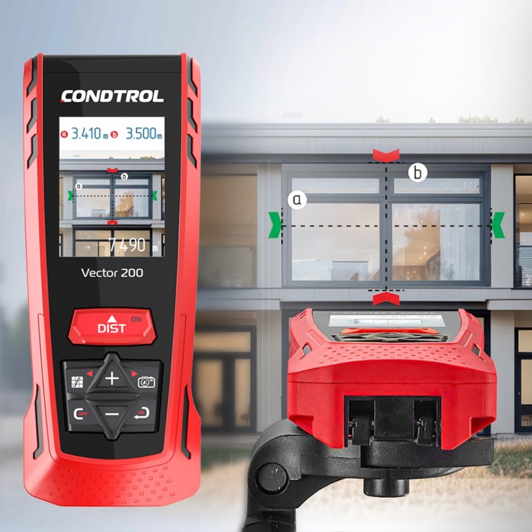 Лазерный дальномер Condtrol 1-4-0122, дальность до 200 м