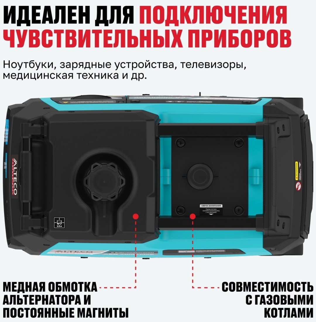 Электростанция бензиновая ALTECO 3.6 кВт 1 (220 В), AEG 4800i MSE 94279 купить,332800