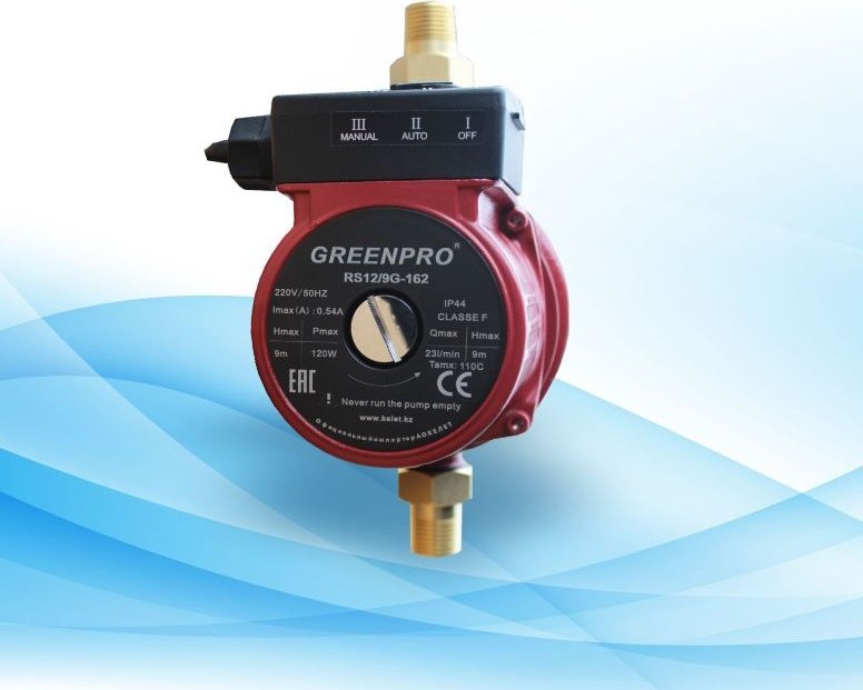Насос поверхностный циркуляционный центробежный GREENPRO RS 12/9G купить,31900