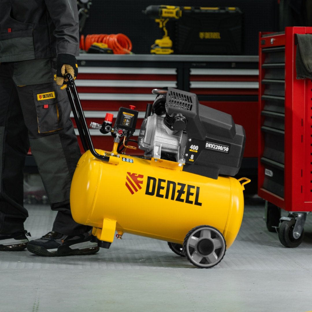 Компрессор масляный DENZEL DKV2200/50 Х-PRO 58083 купить,220220