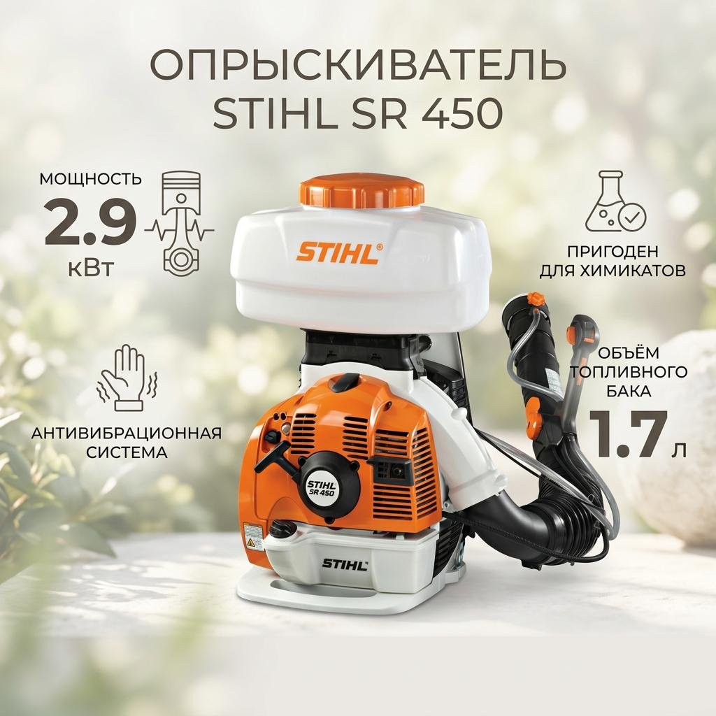 Опрыскиватель STIHL бензиновый SR 450