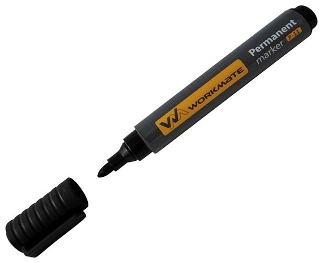 Маркер Workmate 13-0-050 P-11, 1 шт, 2 мм, черный купить,NaN