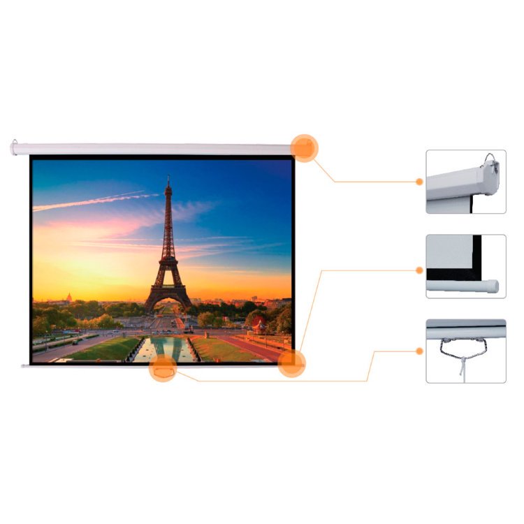 Экран моторизированный Mr.Pixel MSPSBB167V2 120" X 120" 3,05 X 3,05 White купить,0