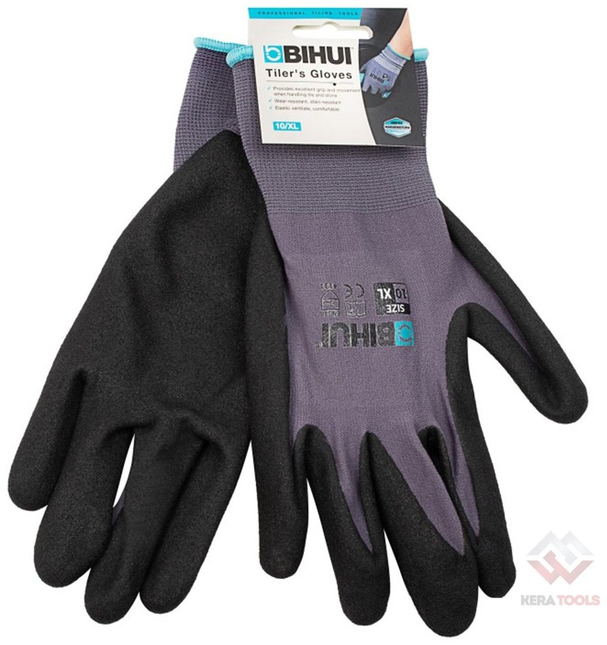 BIHUI перчатки строительные, латексные, 10 (XL), 1 шт.