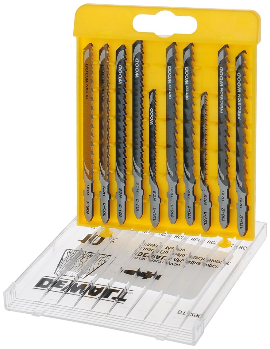 Пилки для лобзика по дереву 10 шт. DeWALT DT2290