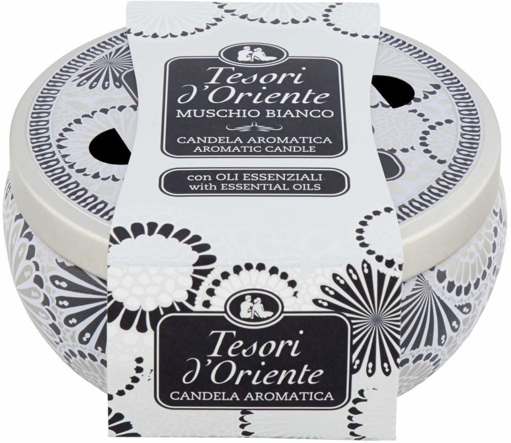 Ароматическая свеча Tesori d’Oriente White Musk 5 см, 1 шт белый купить,12290
