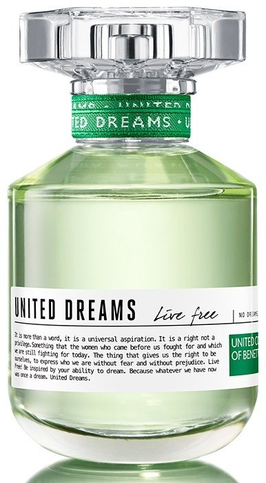 UNITED COLORS OF BENETTON United Dreams Live Free туалетная вода EDT 50 мл, для женщин купить,18190