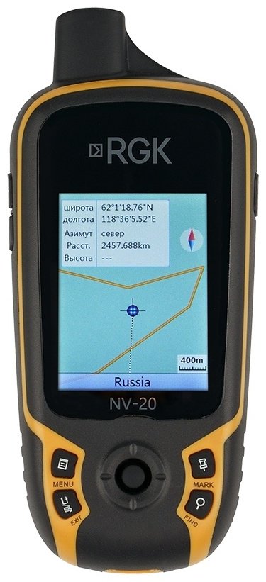GPS навигатор портативный NV-20 черный, желтый