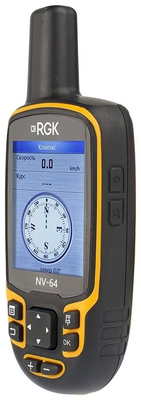 GPS навигатор портативный NV-64 черный, желтый