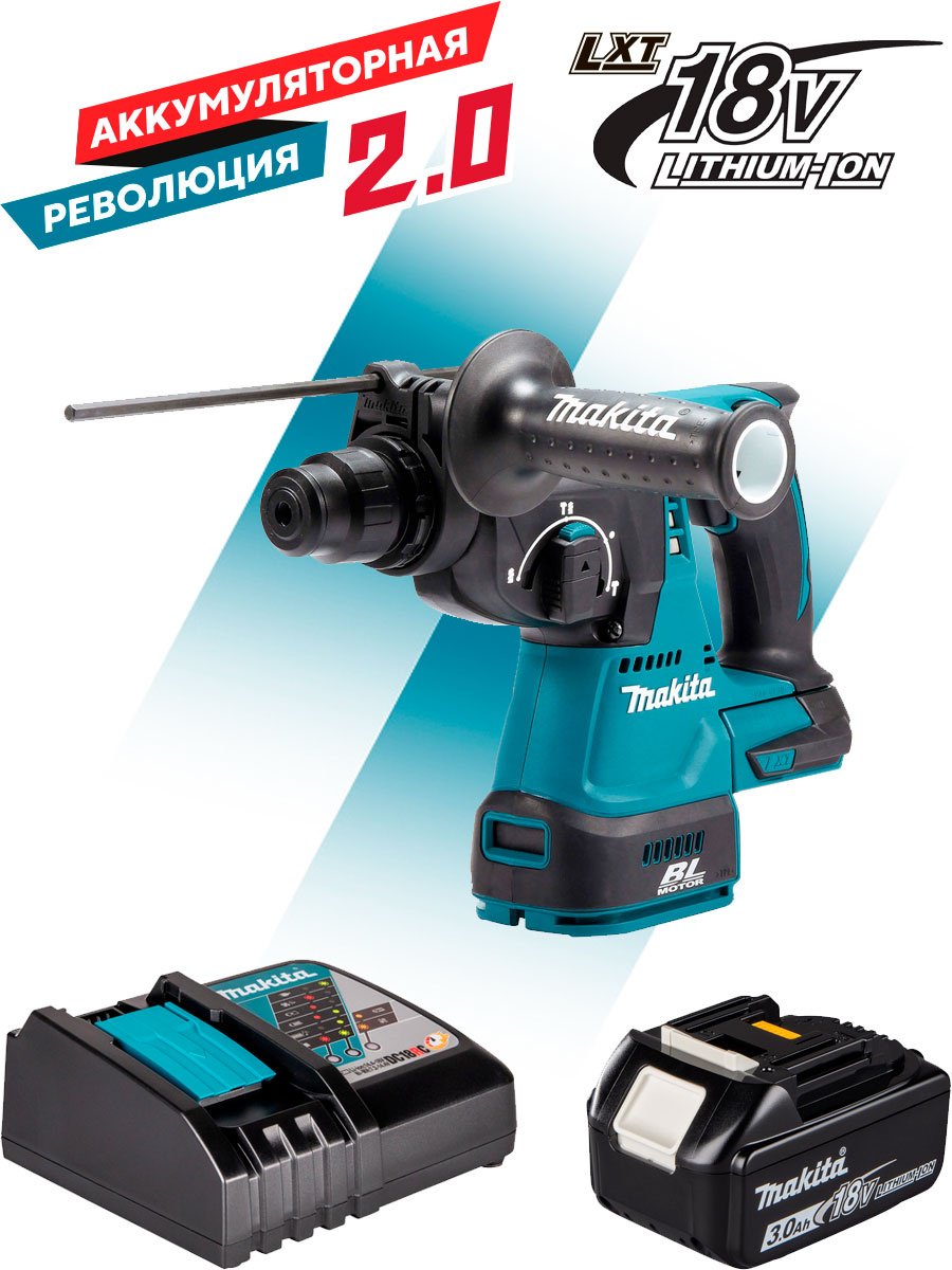 Перфоратор Makita DHR242Z(R) 2 Дж, 18 В, SDS-Plus купить,157410