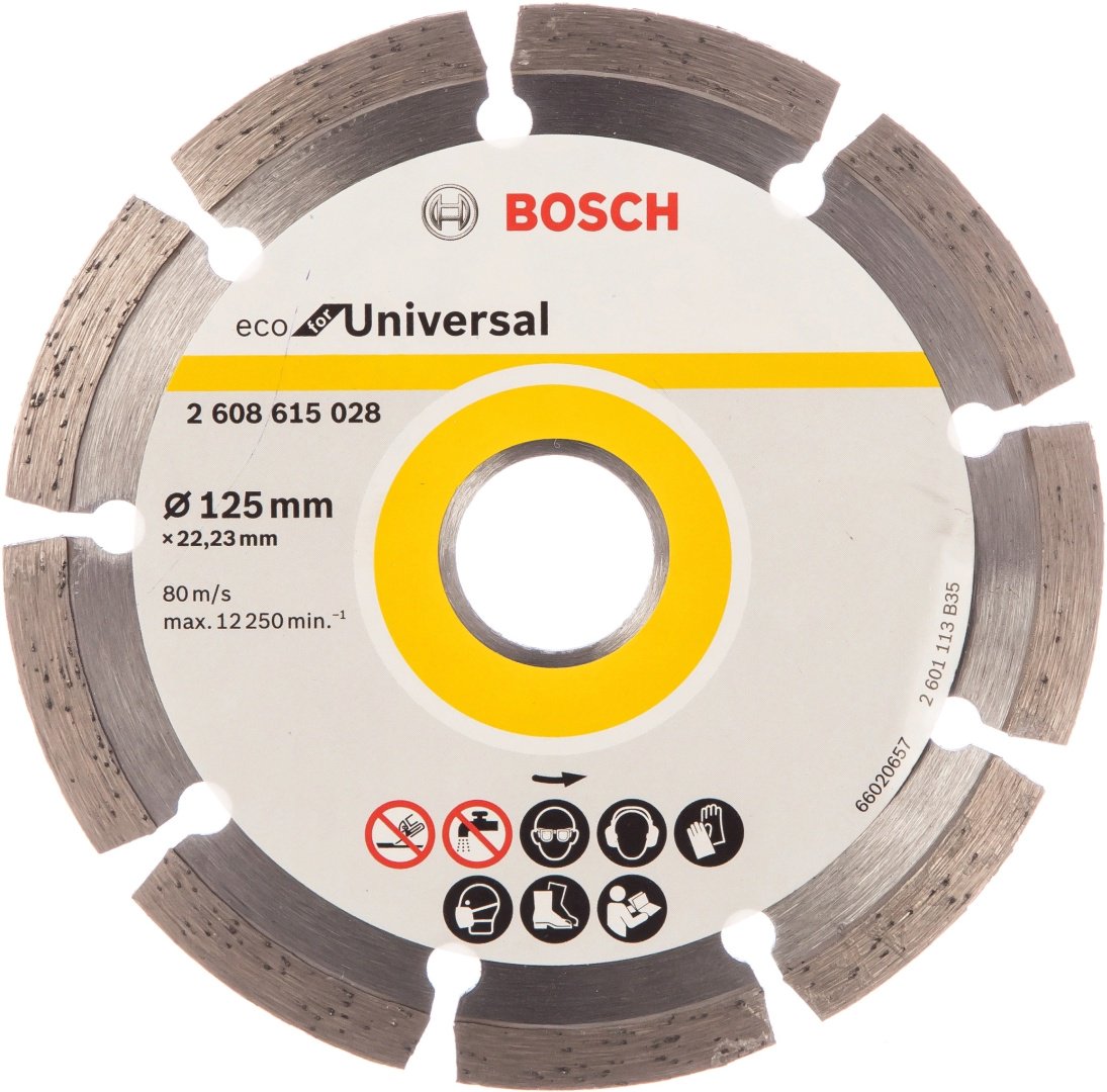 Алмазный отрезной диск Eco for Universal Segmented 2608615028, 125x22.23х2 мм