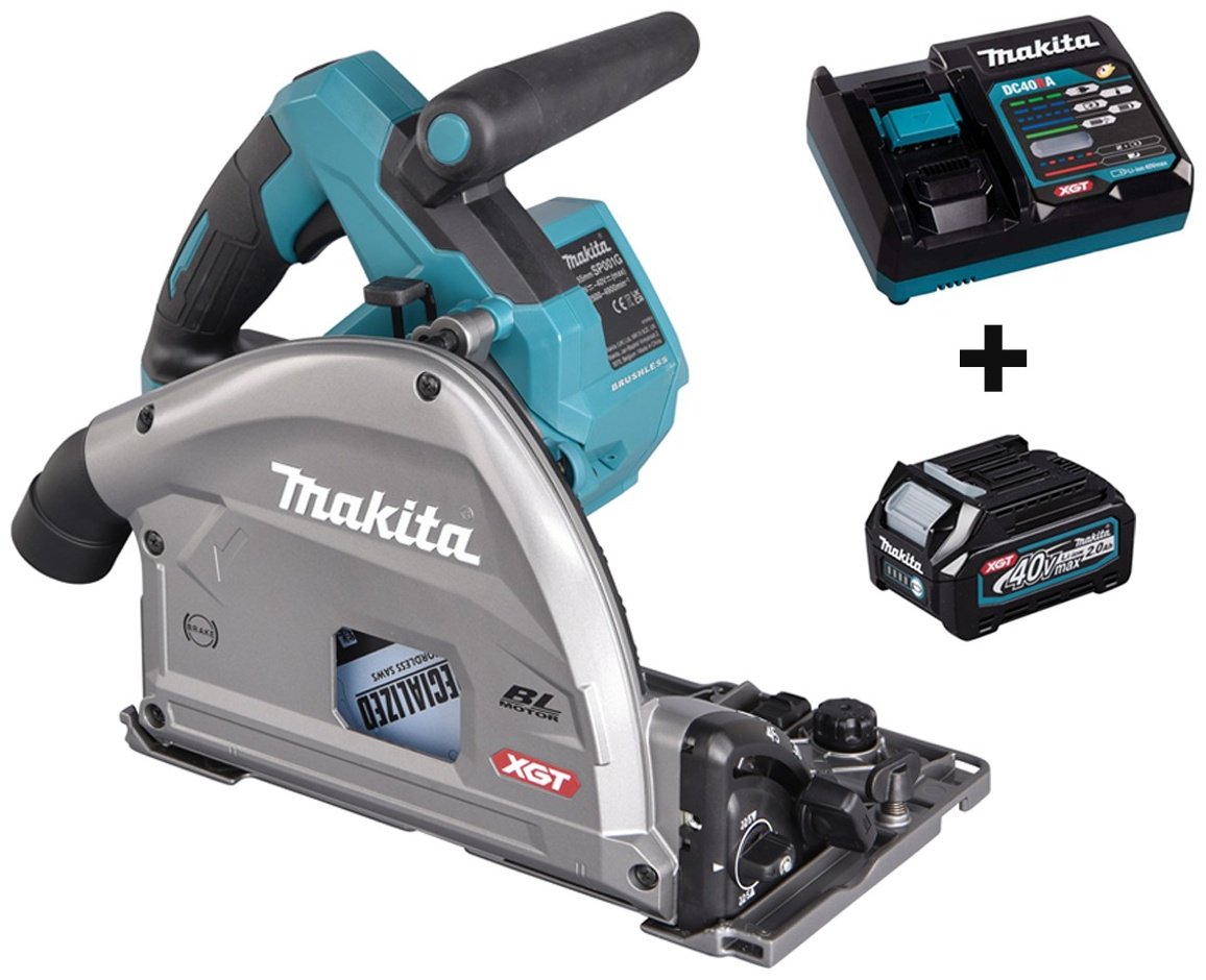 Дисковая пила Makita SP001GZ02+191L29-0+DC40RA, аккумуляторная купить,314910