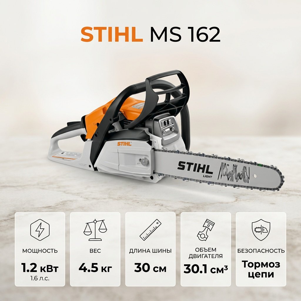 Бензопила STIHL MS 162 11480113010K30 купить,104300