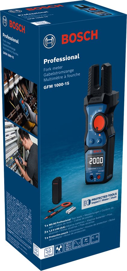Токоизмерительные клещи Bosch Professional GFM 1000-15, 0601077400 купить,110700